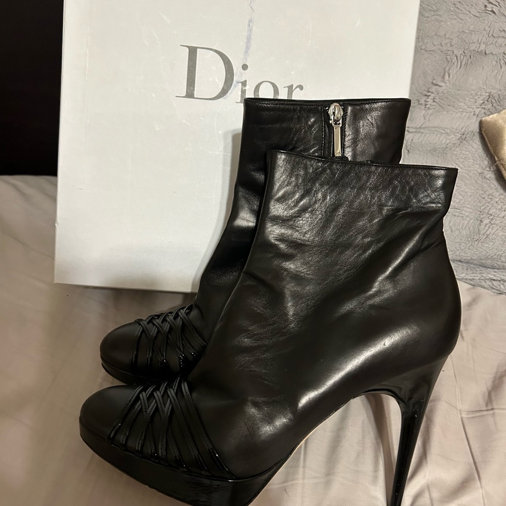 Dior vintage Karanine bottine size 41 gently worn in original box $1300